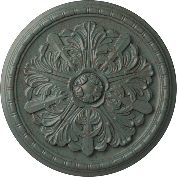 Ekena Millwork Washington Ceiling Medallion (Fits Canopies up to 2 7/8"), 17 1/8"OD x 1 1/2"P, Cloud Burst Crackle CM17WACBC - main